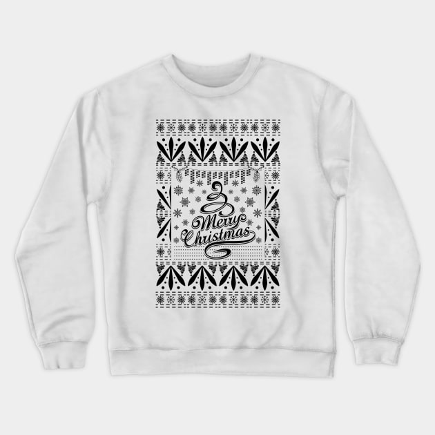 Merry Christmas - Vector Design Mart (Toufiq Ahmed) Crewneck Sweatshirt by Vector Design Mart